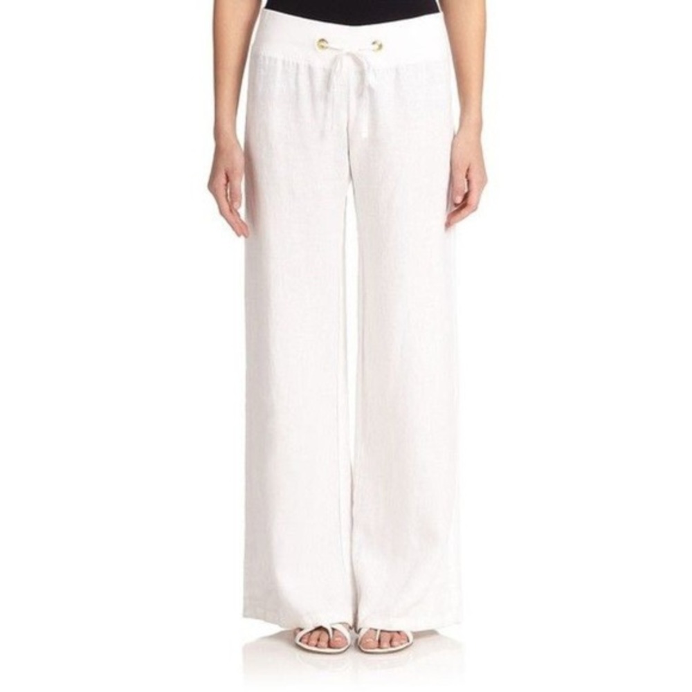 NWT white linen Lilly Pulitzer pants size XXS